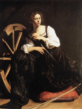 Caravaggio Painting - Santa Catalina de Alejandría Caravaggio
